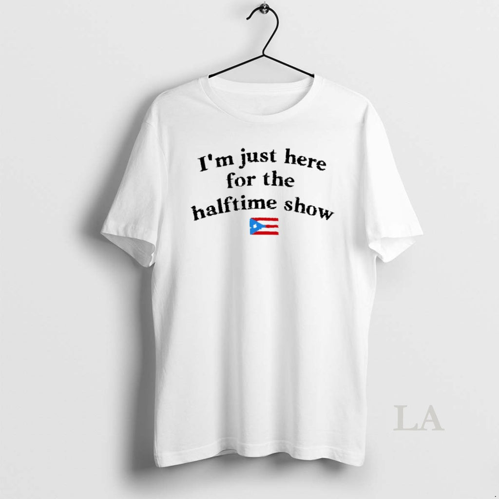 Original Im Just Here For The Halftime Show Flag Circle T-Shirts, Hoodie, Sweatshirt | PrintMintTees.com