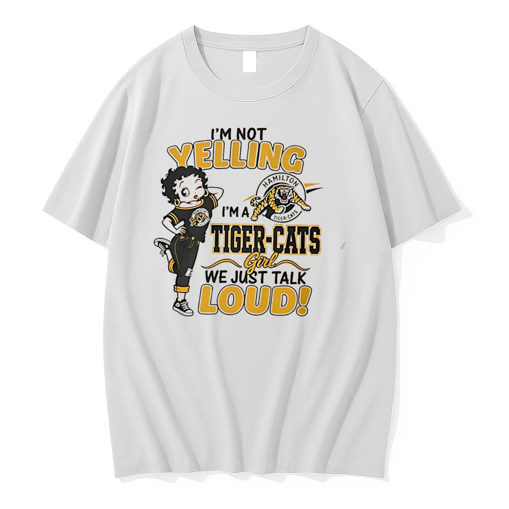 Original Im Not Yelling Im A Tiger Cats We Just Talk Loud Tee Tshirts Jpg