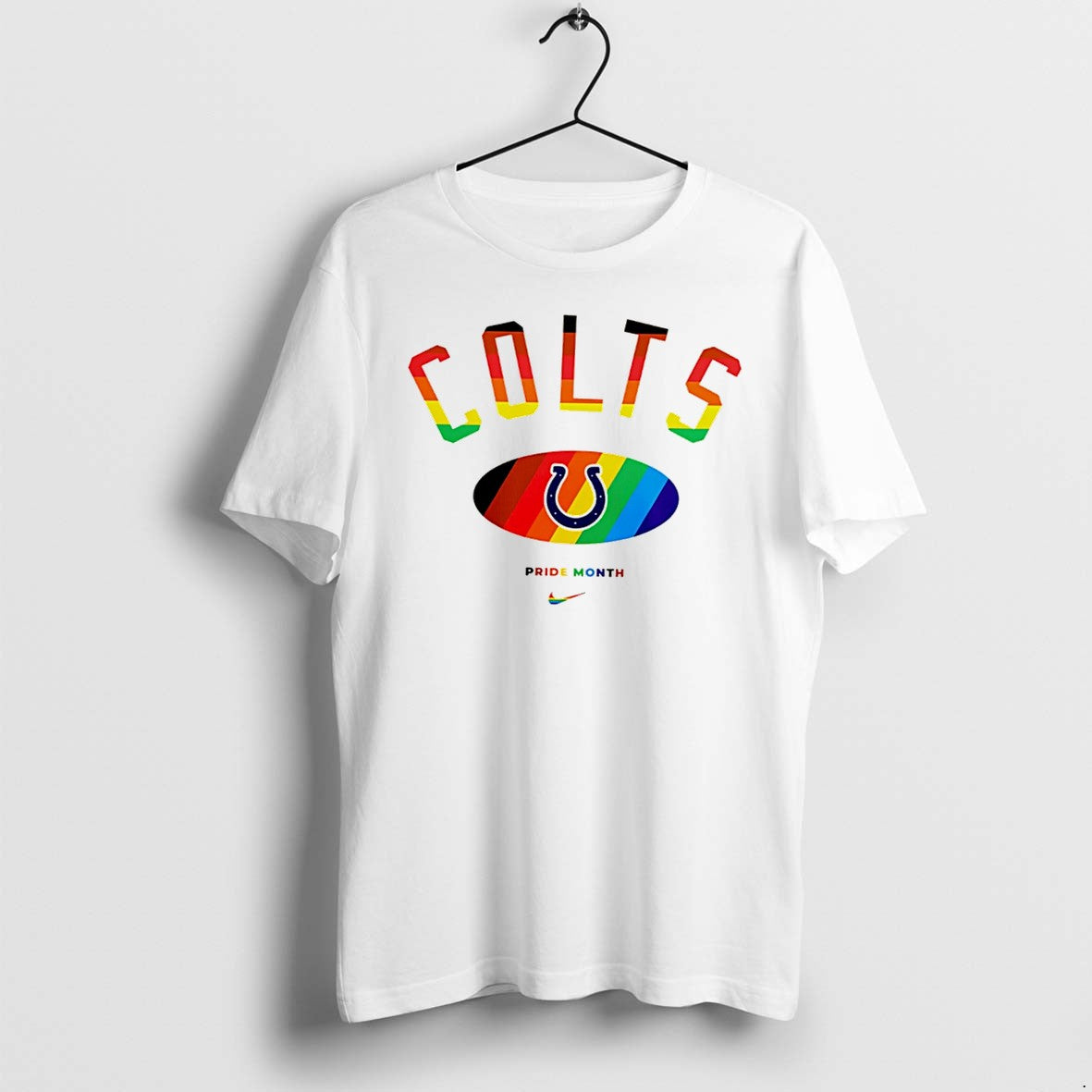 Original Indianapolis Colts Pride Month Rainbow Logo Tee Tshirts Jpg
