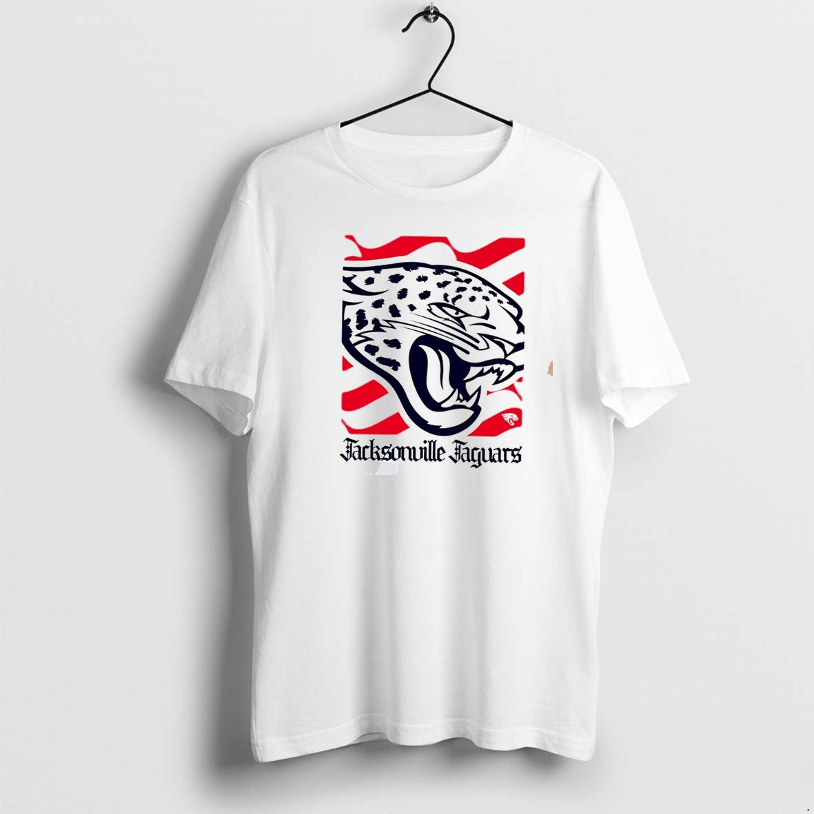 Original Jacksonville Jaguars American 250th Flag Heritage Wordmark Tee Tshirts