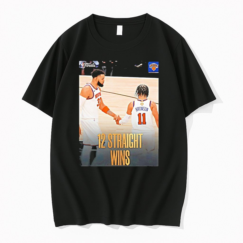 Original Jalen Brunson And Karl Anthony Towns 12 Straight Win Tshirts Jpg