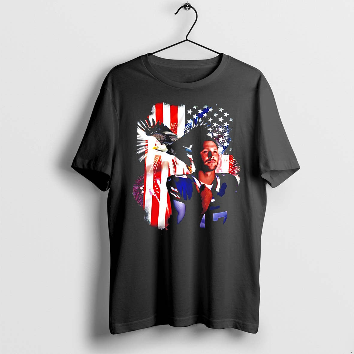 Original Josh Allen Amenrican Flag Tee Tshirts Jpg