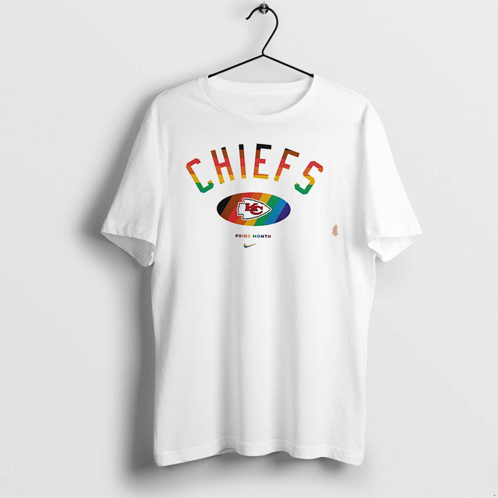 Original Kansas City Chiefs Pride Month Rainbow Logo Tee Tshirts Jpg