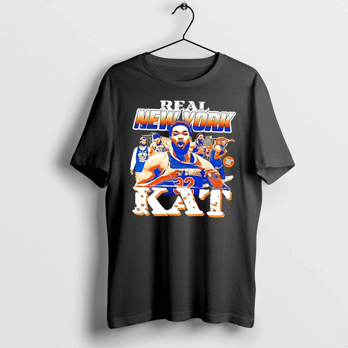 Original Karl Anthony Towns Celebrating Real New York Kat Black Tshirts Jpg