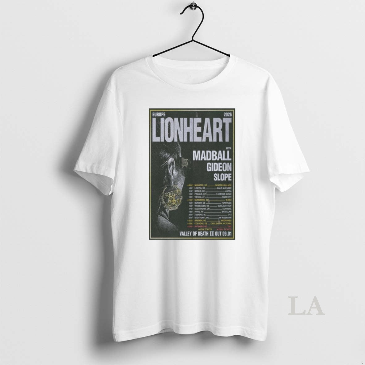 Original Lionheart Europe Tour 2026 T-Shirts, Hoodie, Sweatshirt | PrintMintTees.com