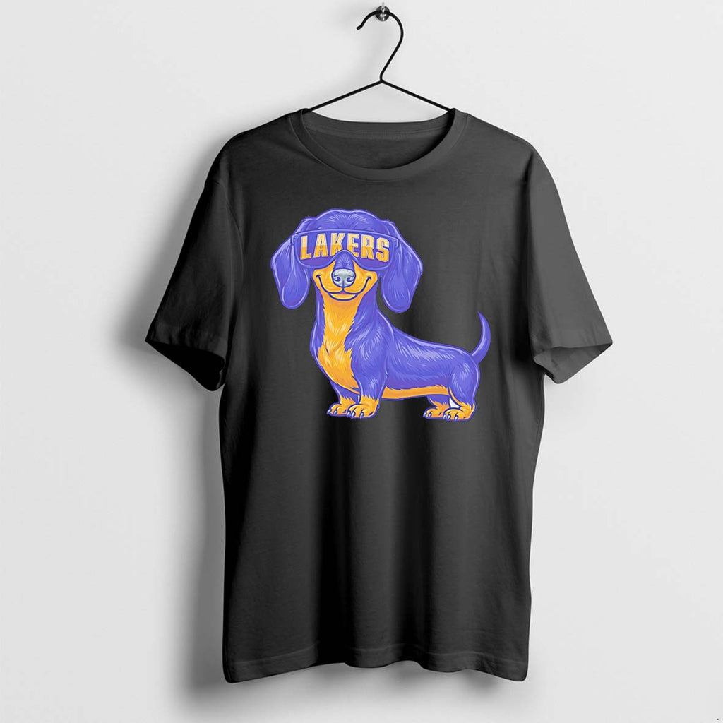 Original Los Angeles Lakers Dachshund Dog Cartoon Tee Tshirts Jpg