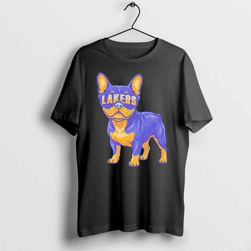 Original Los Angeles Lakers French Bulldog Cartoon Tee Tshirts Jpg