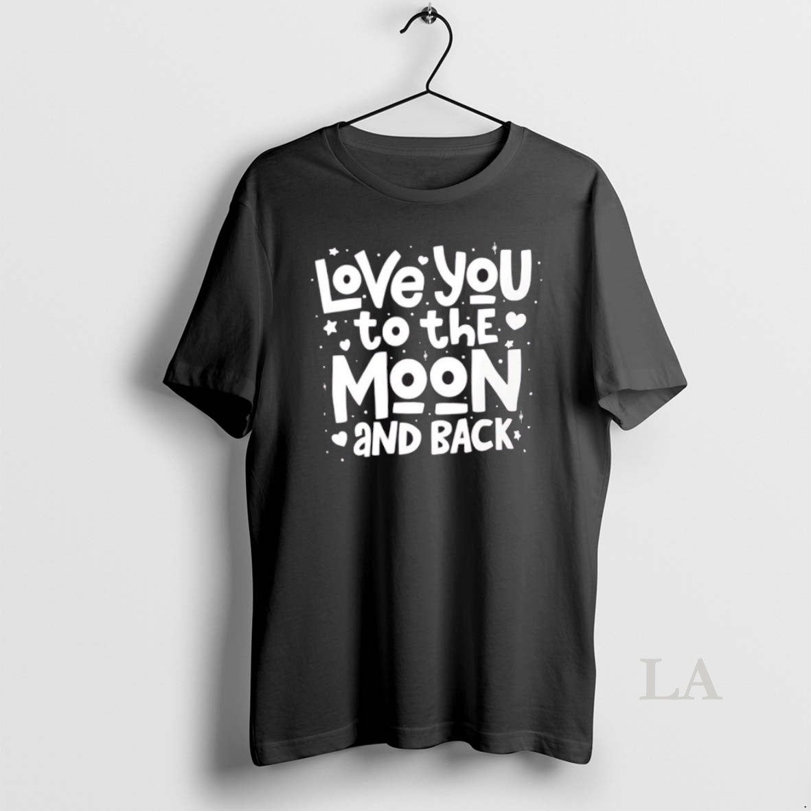 Original Love You To The Moon And Back Romantic Quote