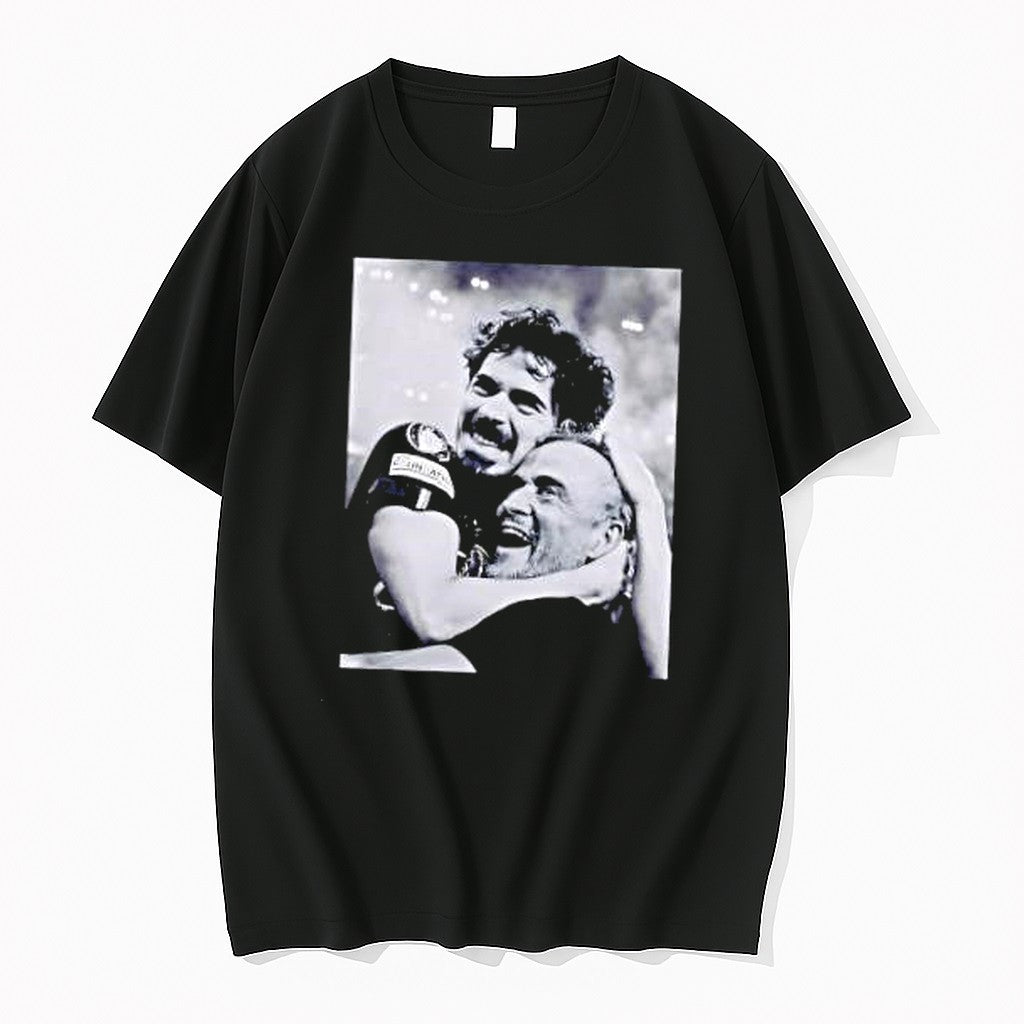 Original Lucas Beraldo Embracing Luis Enrique Uefa Foundation Psg Tshirts Jpg
