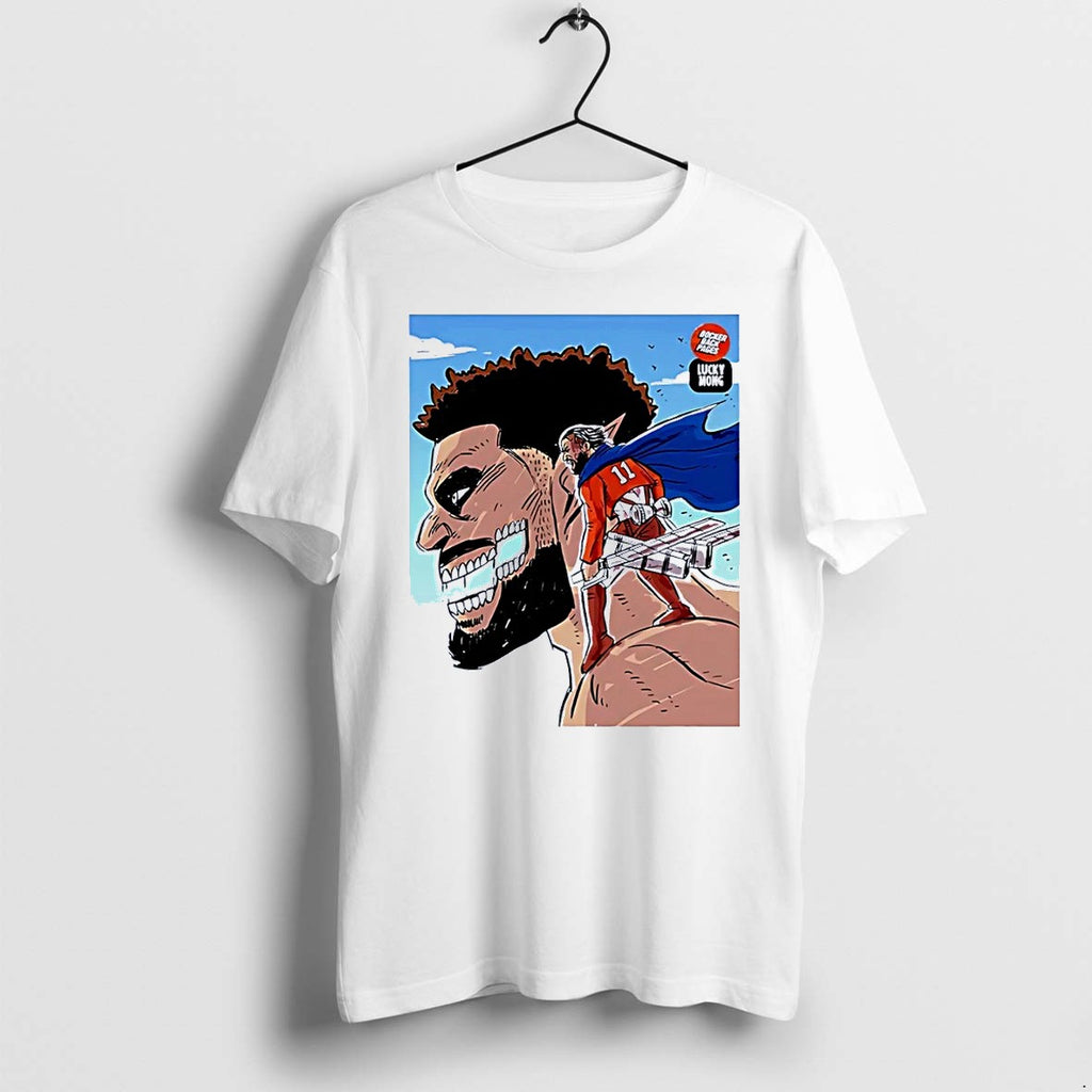 Original Lucky Mong Basketball Titan Character 11 Soccer Jersey White Tshirts