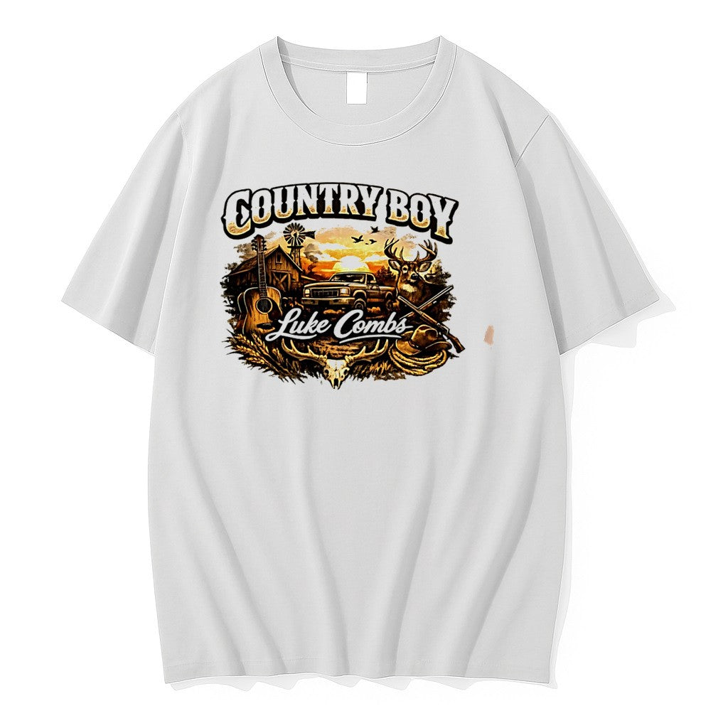 Original Luke Combs Country Boy Vintage Tee Tshirts Jpg