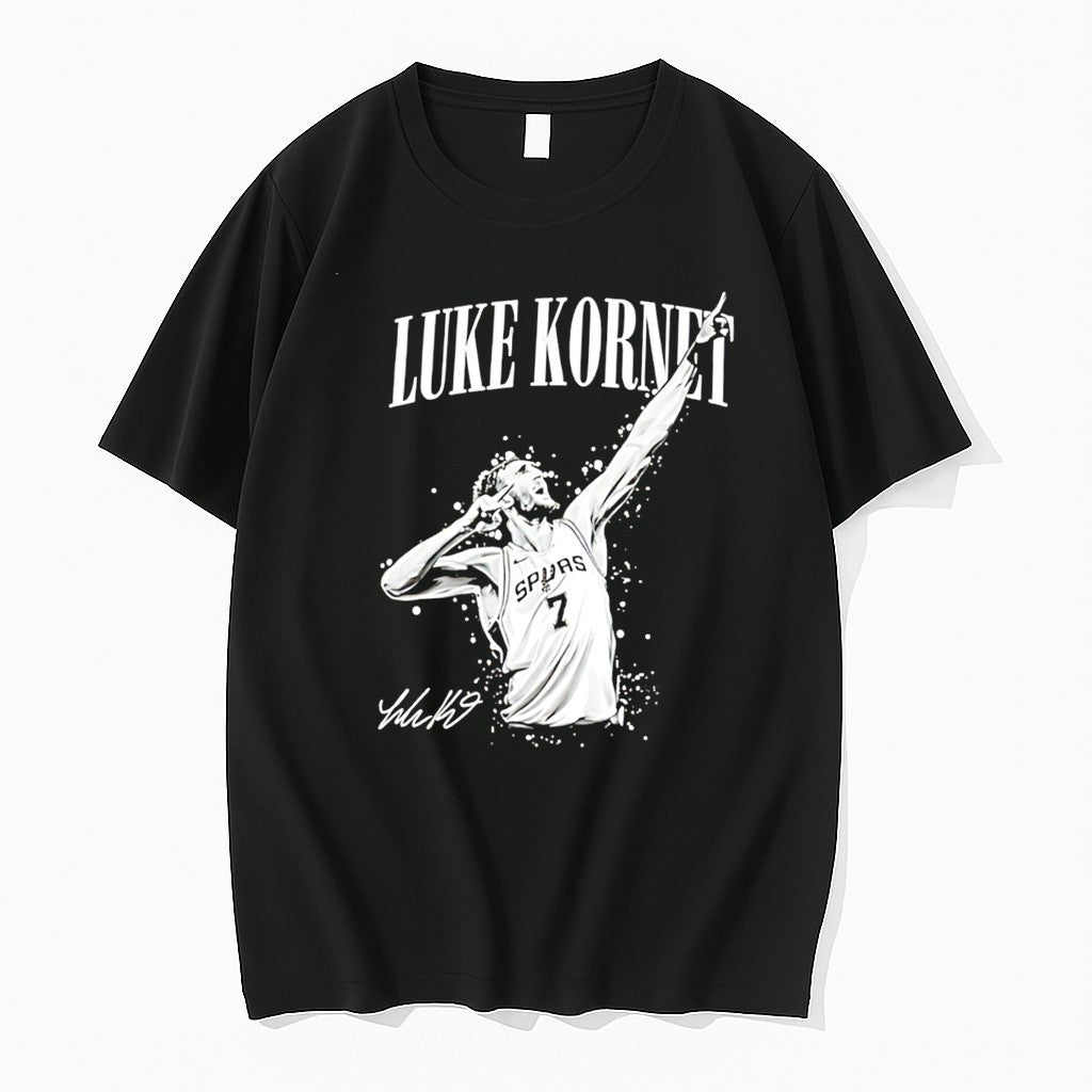 Original Luke Kornet San Antonio Spurs Vintage Basketball Fan Signature Tee Tshirts