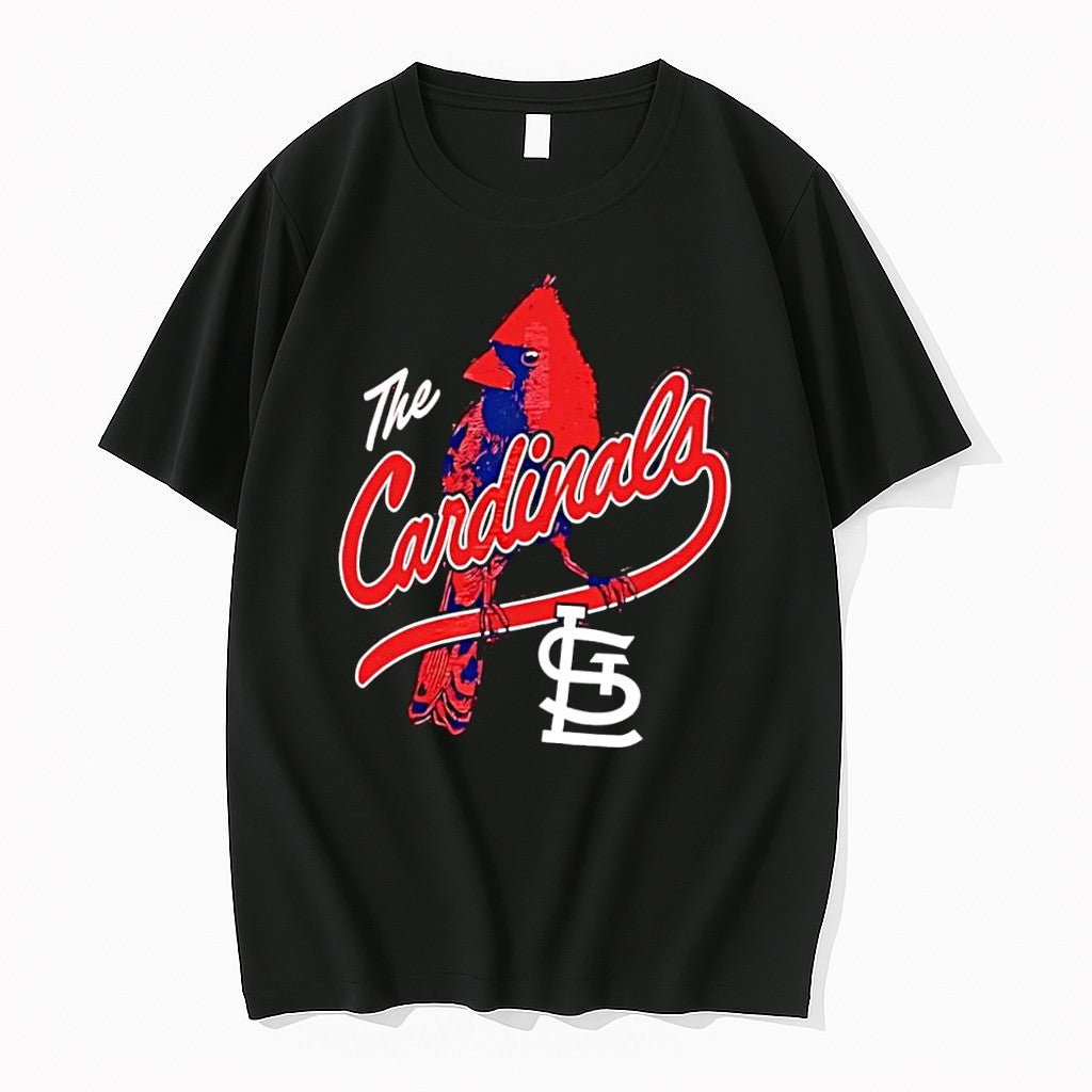 Original Mlb Apparel The Cardinals St Louis Logo Red Black Tshirts Jpg