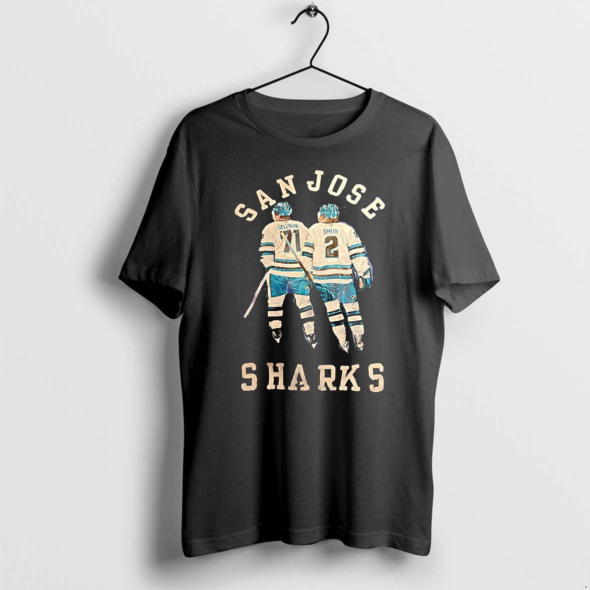 Original Macklin Celebrini 71 Will Smith 2 San Jose Sharks Hockey Nhl Vintage Tshirts