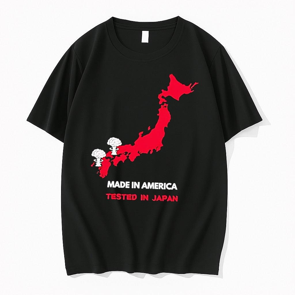Original Made In America Tested In Japan Black Tshirts Jpg
