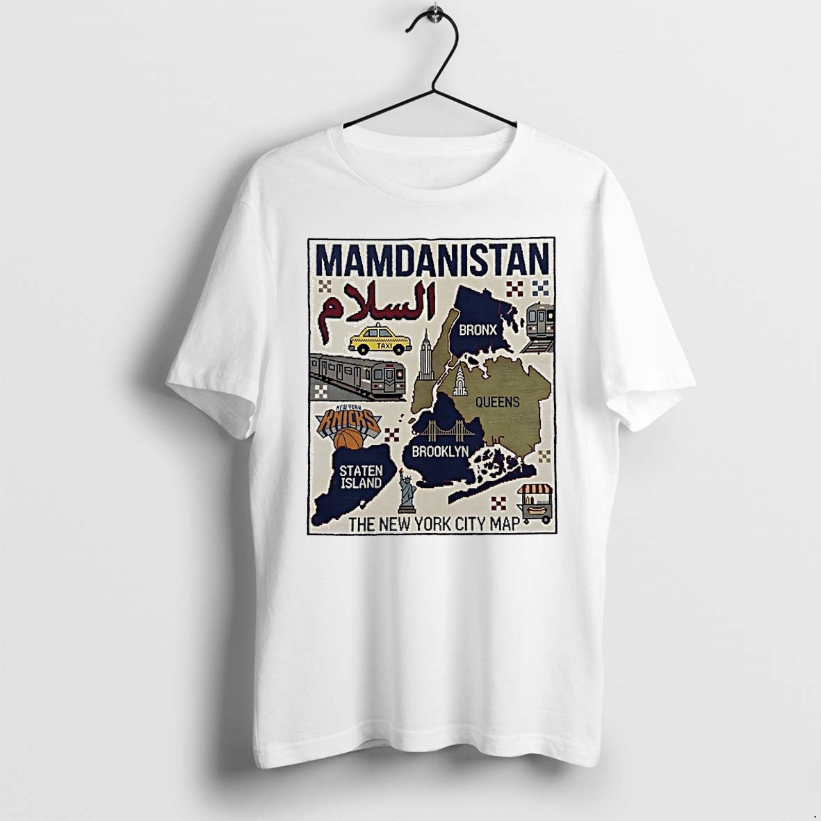 Original Mamdanistan Knicks The New York City Map Tshirts Jpg