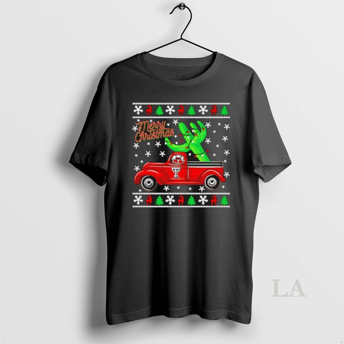 Original Merry Christmas Texas Tech Red Raiders Cactus Truck T-Shirts, Hoodie, Sweatshirt | PrintMintTees.com