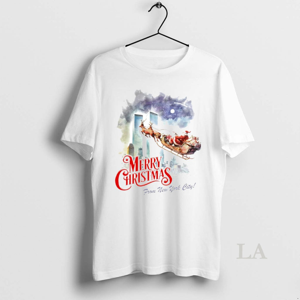 Original Merry Christmas From New York City Graphic Circle T-Shirts, Hoodie, Sweatshirt | PrintMintTees.com