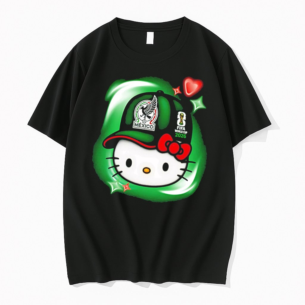 Original Mexico X Hello Kirty World Cup 2026 Fifa Tee Tshirts Jpg