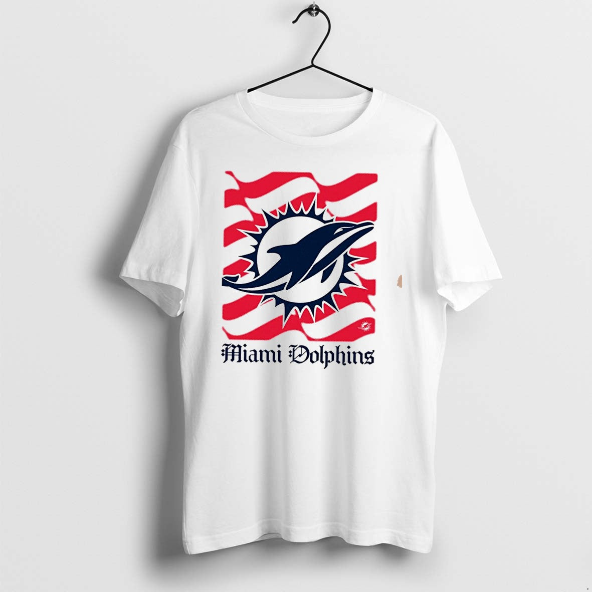 Original Miami Dolphins American 250th Flag Heritage Wordmark Tee Tshirts Jpg
