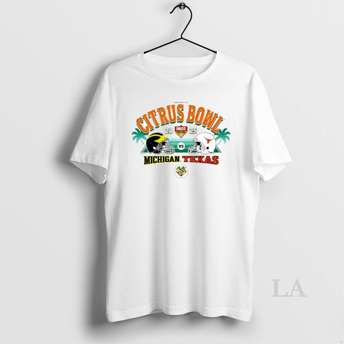 Original Michigan Wolverines Vs Texas Longhorns Cheez It Citrus Bowl 2025 Helmet Circle T-Shirts, Hoodie, Sweatshirt