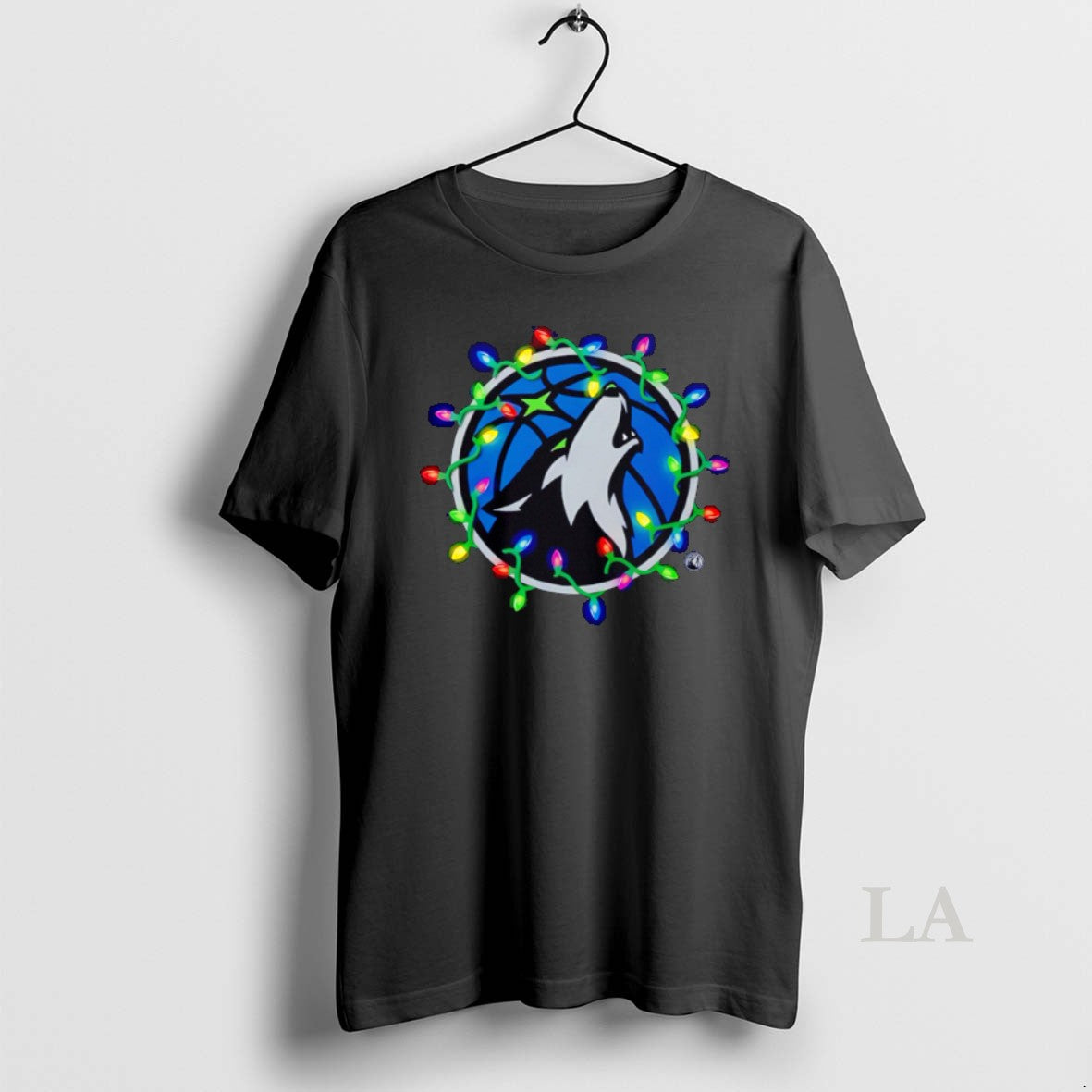 Original Minnesota Timberwolves Logo Lights Merry Christmas T-Shirts, Hoodie, Sweatshirt | PrintMintTees.com