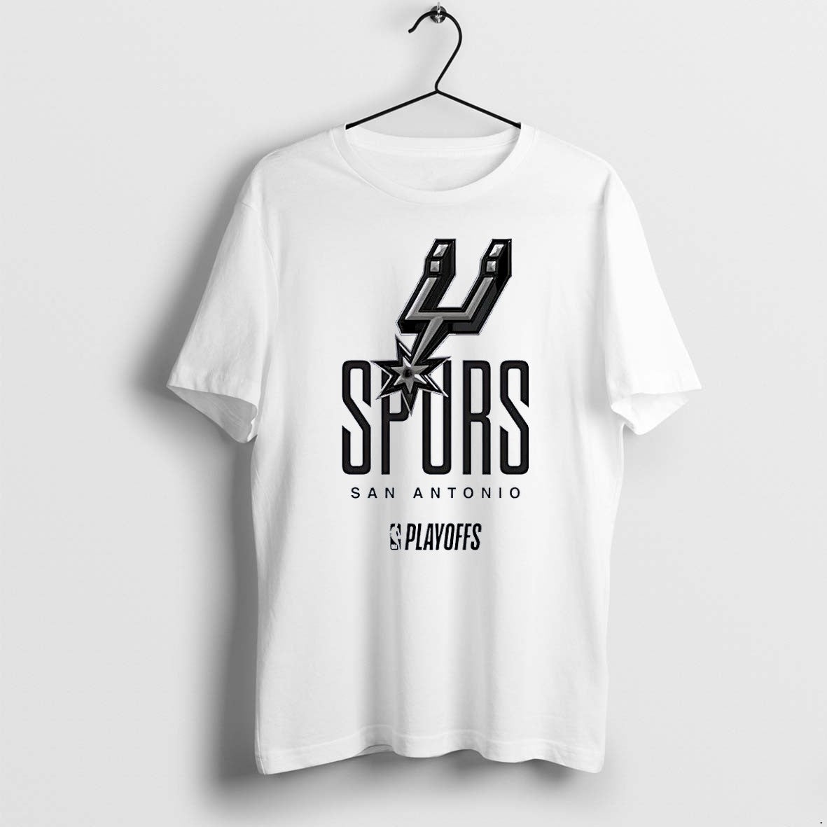 Original Nba Apparel San Antonio Spurs Playoffs White Tshirts Jpg