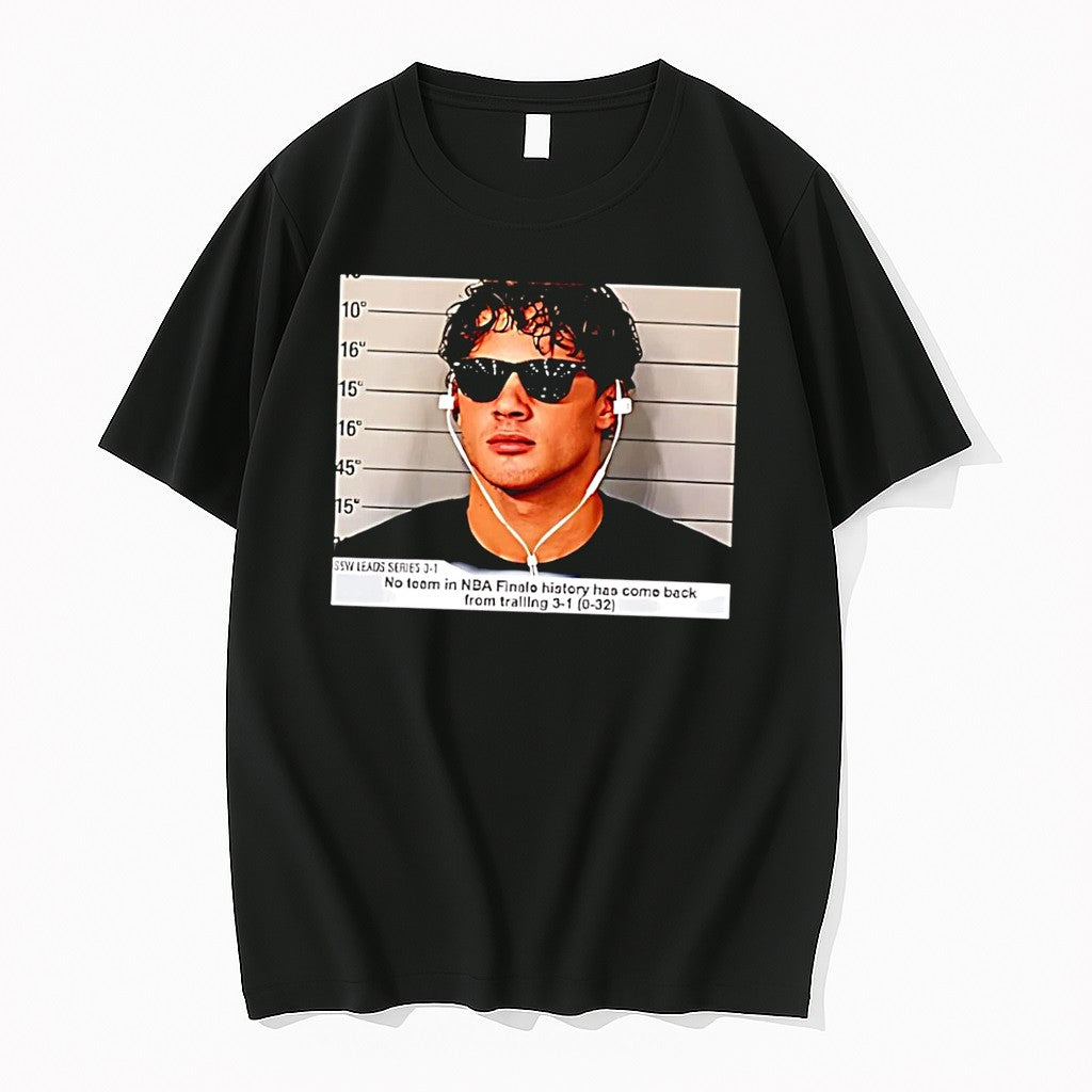 Original Nba Finals Mugshot No Team Has Come Back From Trailing 3 1 Black Tshirts