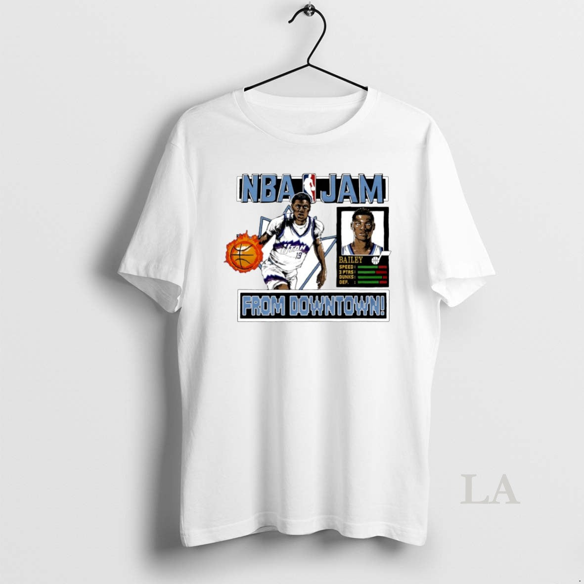 Original Nba Jam Utah Jazz Ace Bailey From Downtown Circle T-Shirts, Hoodie, Sweatshirt | PrintMintTees.com