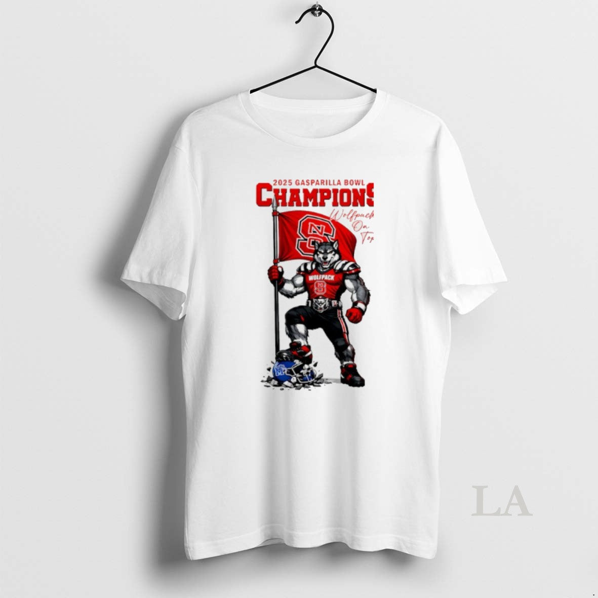 Original Nc State Wolfpack Union Home Mortgage Gasparilla Bowl Champions 2025 Mascot T-Shirts, Hoodie, Sweatshirt