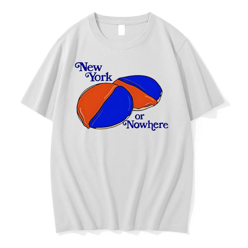 Original Ny Knick Bakery Half And Half Cookie New York Or Nowhere White Tshirts