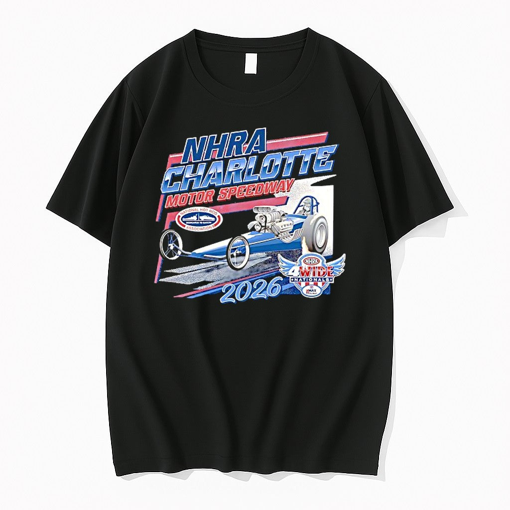 Original National Hot Rod Association 2026 Nhra 4 Wide Nationals Retro Tshirts