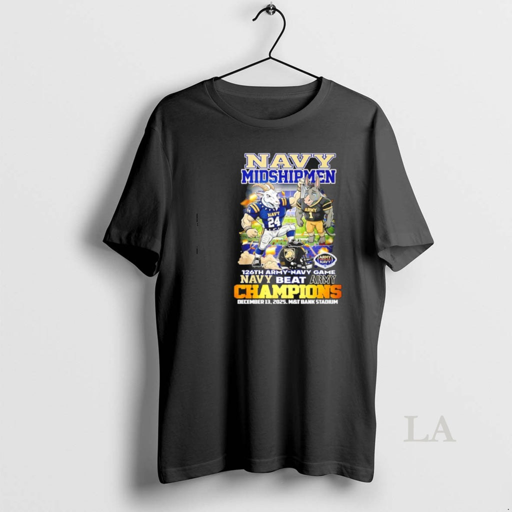 Original Navy Midshipmen 126th Army Navy Game Champions Navy Beat Army T-Shirts, Hoodie, Sweatshirt | PrintMintTees.com