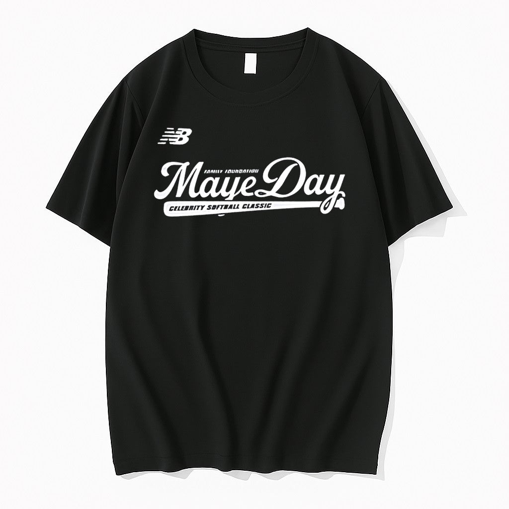 Original New Balance Family Foundation Maye Day Celebrity Softball Classic Black Tshirts