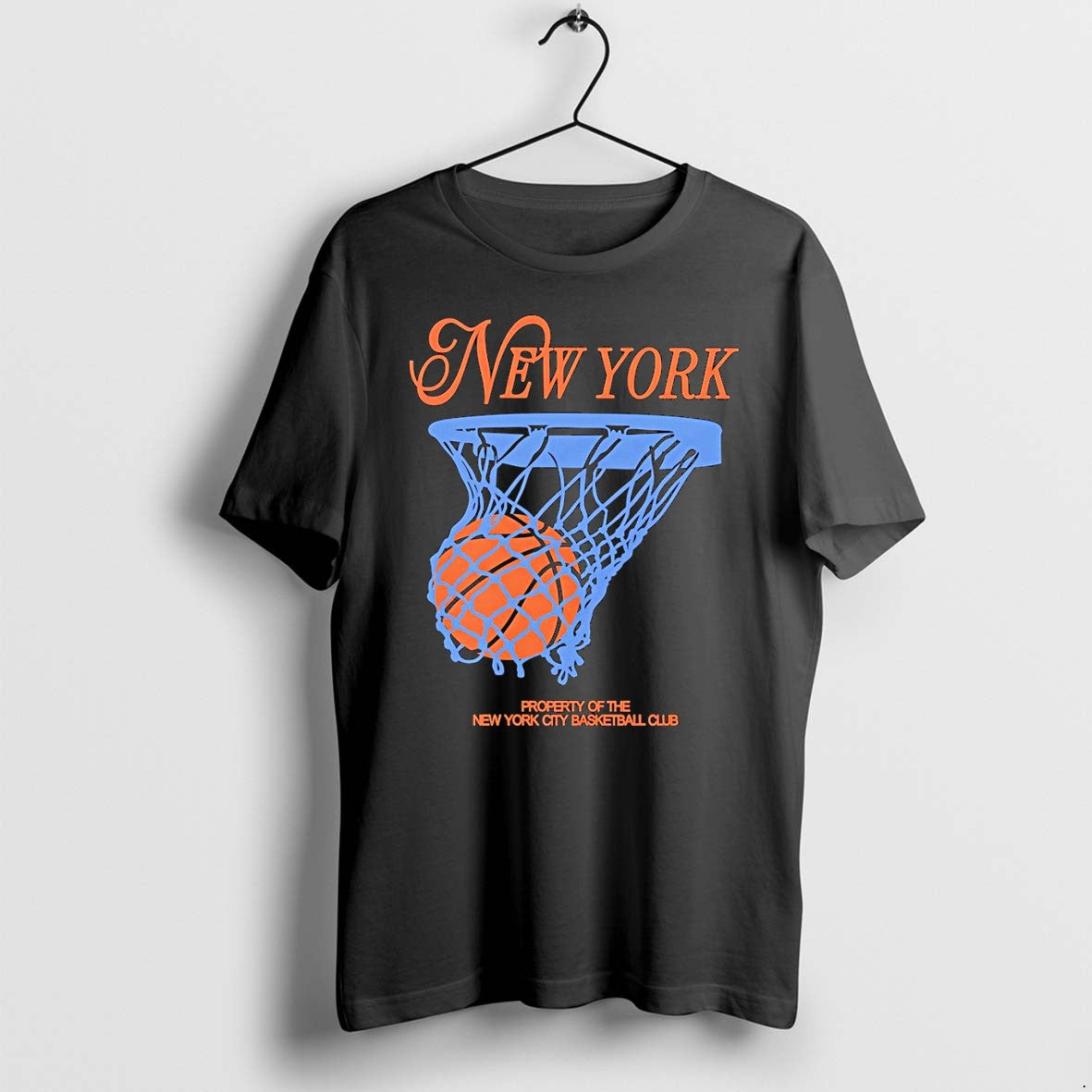 Original New York Knicks Basketball Property Of The New York City Basketball Club Logo Tshirts