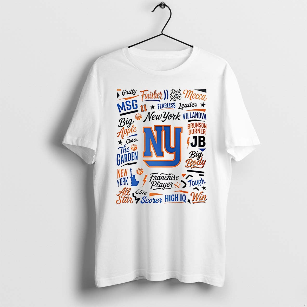 Original New York Knicks Msg Brunson Burner Franchise Player High Iq Graphic Tshirts