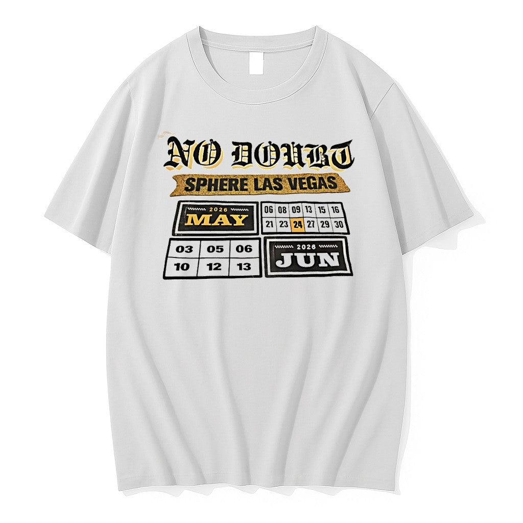 Original No Doubt Band Concert Merchandise Sphere Las Vegas 2026 May Jun Tour Date Tshirts