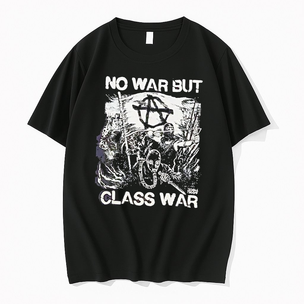 Original No War But Class War Anarchist Resistance Riot Black Tshirts Jpg