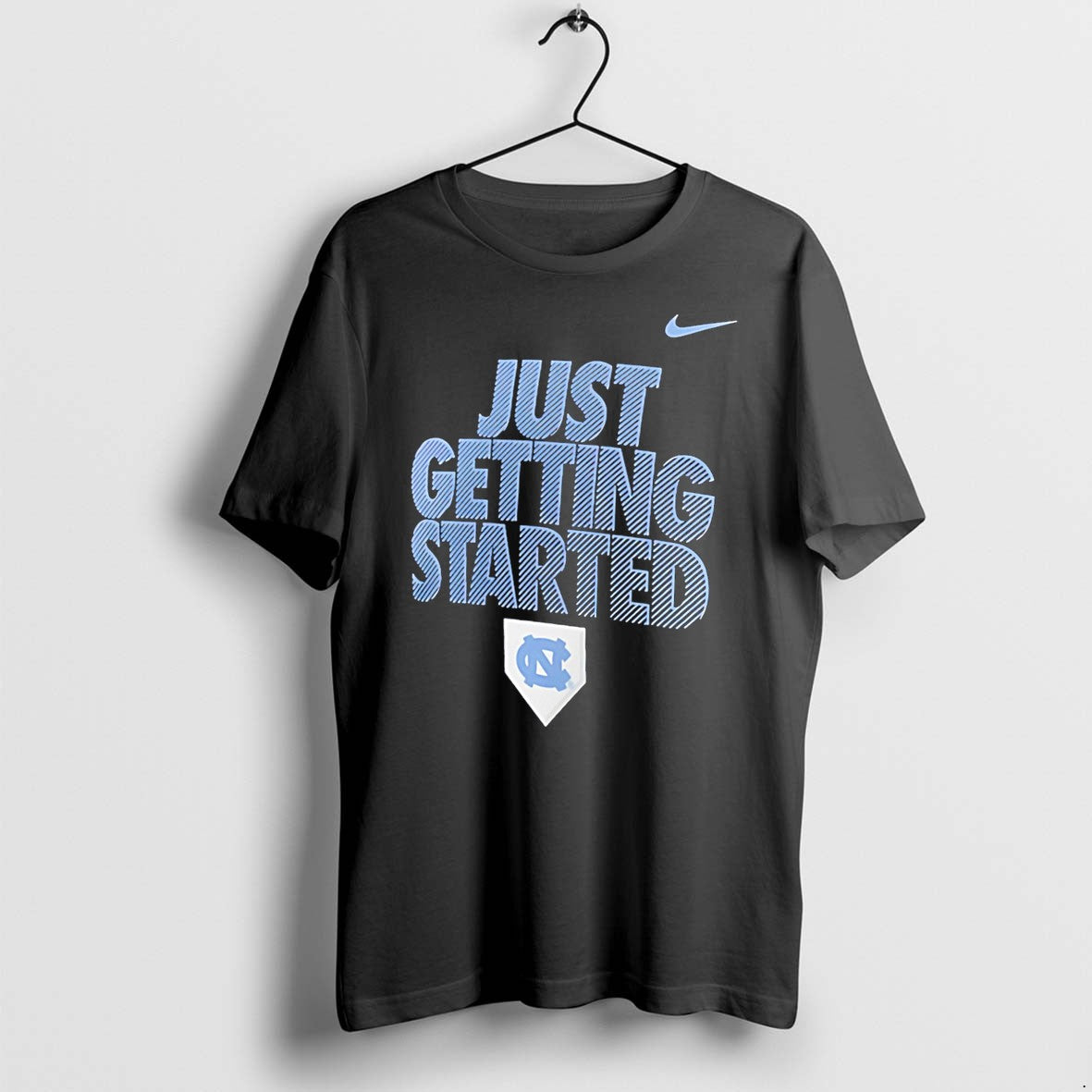 Original North Carolina Tar Heels Just Getting Started Tee Tshirts Jpg