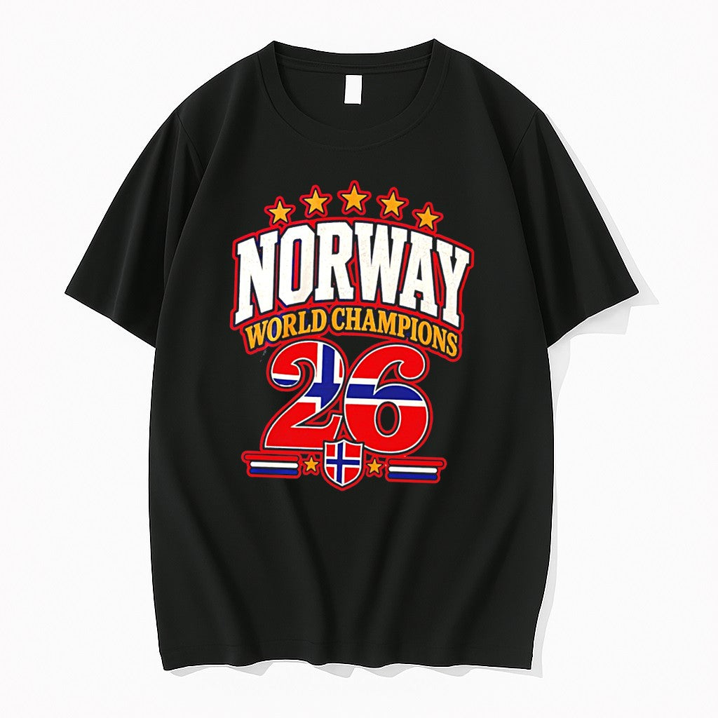 Original Norway 2026 World Champions Flag Tee Tshirts Jpg