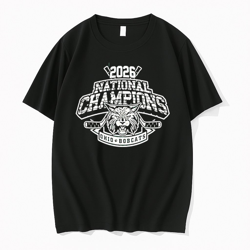 Original Ohio Bobcat Hockey National Champions 2026 Tshirts Jpg