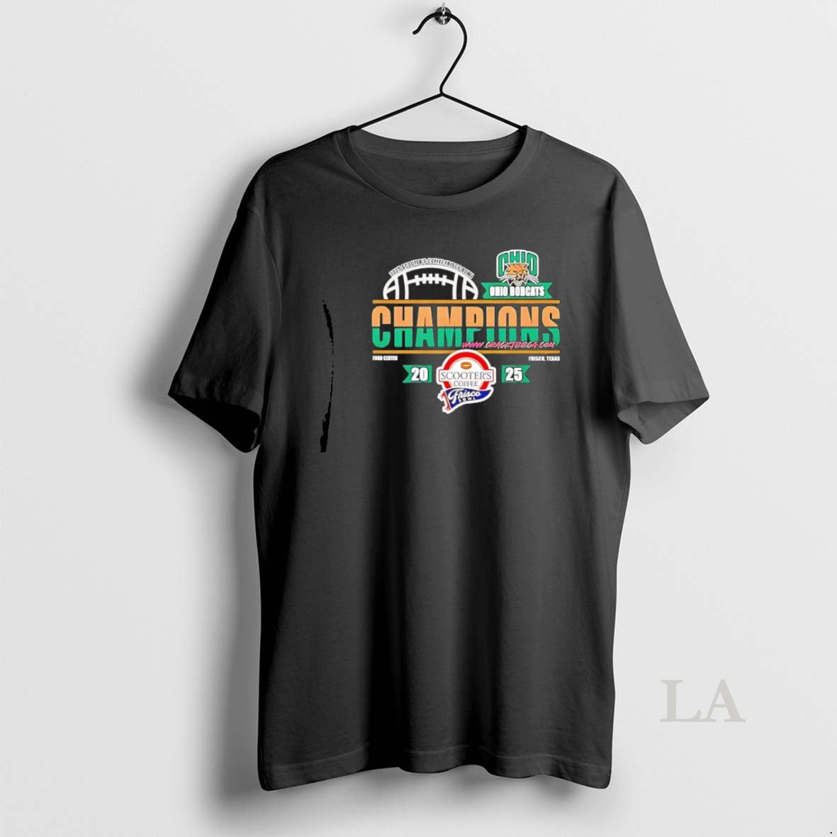 Original Ohio Bobcats 2025 Scooters Coffee Frisco Bowl Champions Logo T-Shirts, Hoodie, Sweatshirt | PrintMintTees.com