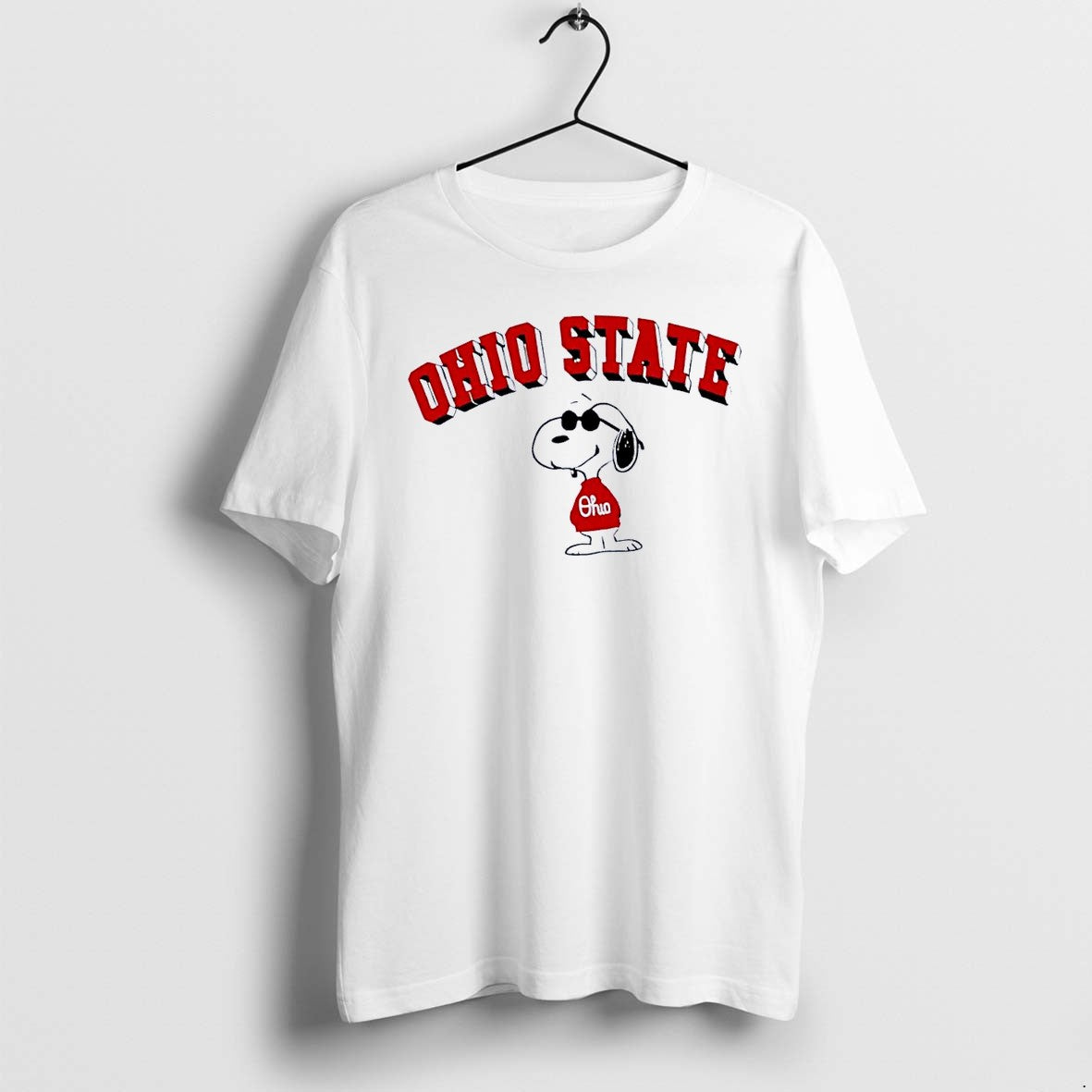 Original Ohio State Buckeyes X Peanuts Snoopy White Tshirts Jpg