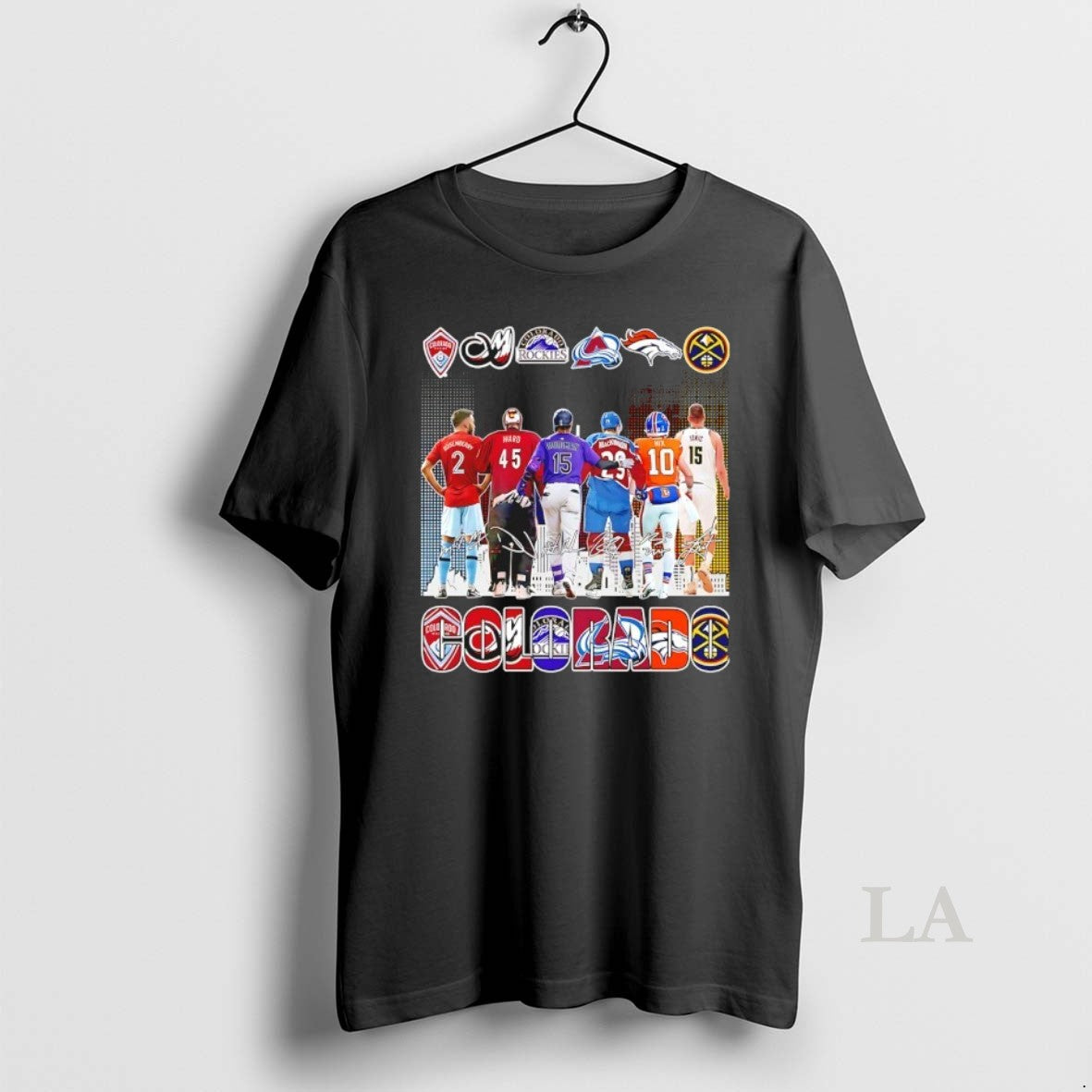 Original One City One Passion All Colorado Team Skyline Signatures T-Shirts, Hoodie, Sweatshirt | PrintMintTees.com