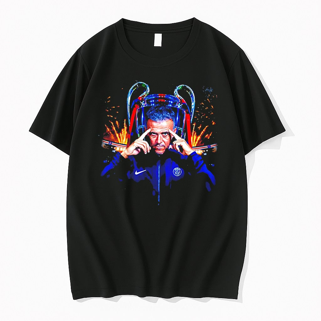 Original Paris Saint Germain Luis Enrique Portrait Tee Tshirts Jpg