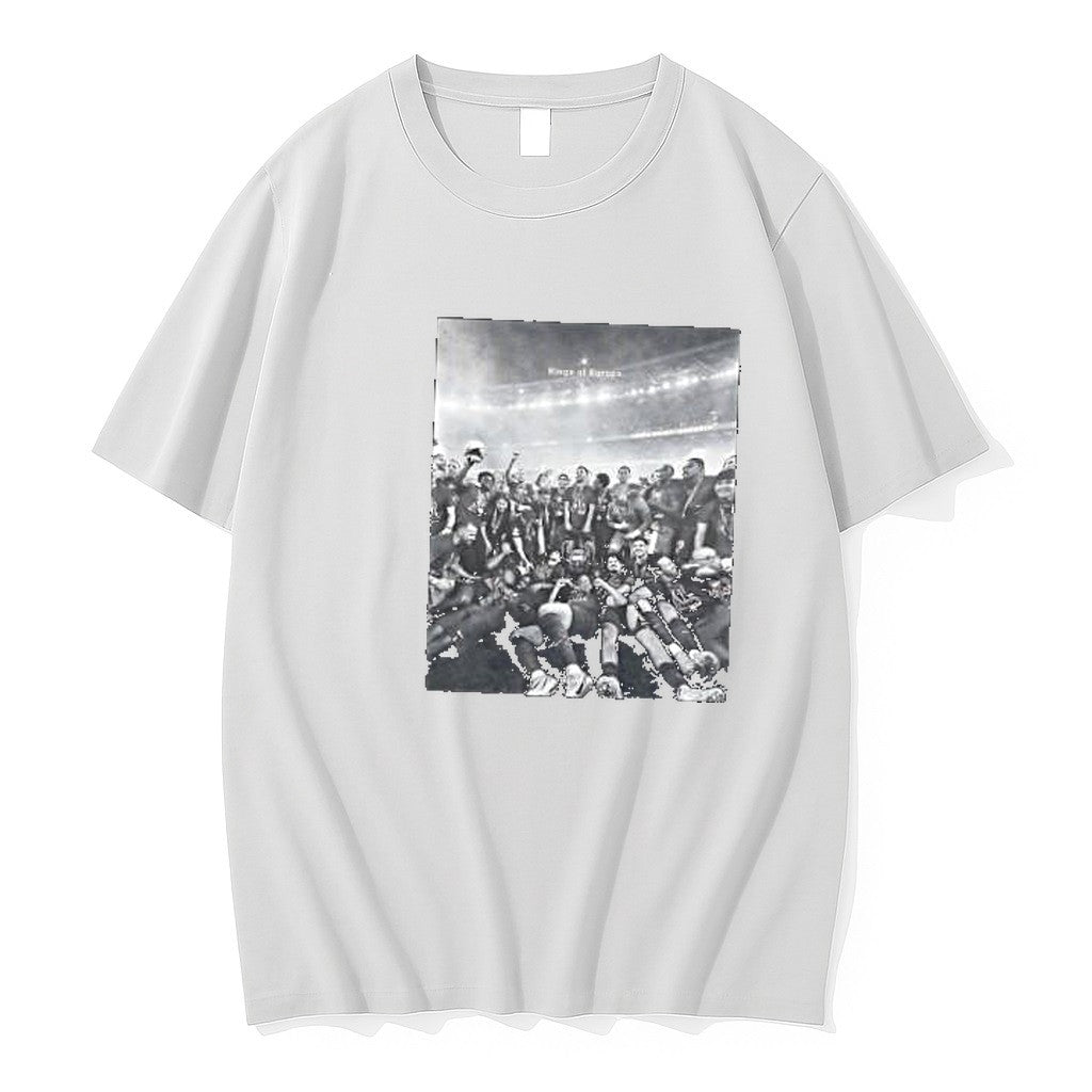 Original Paris Saint Germain Players Celebrate With Champions League Trophy Kings Of Europe Tshirts