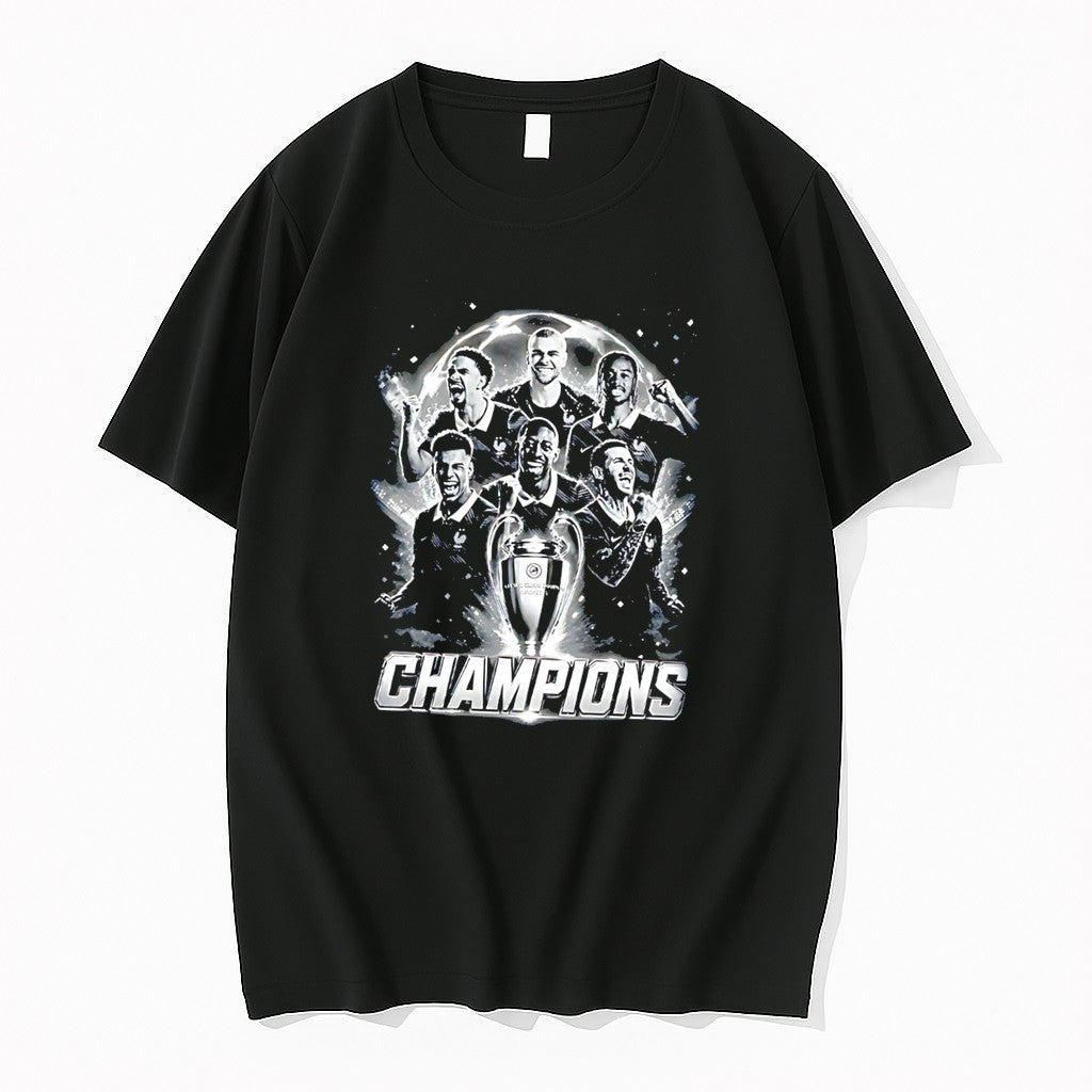 Original Paris Saint Germain Uefa Champions League Victory Tee Tshirts Jpg