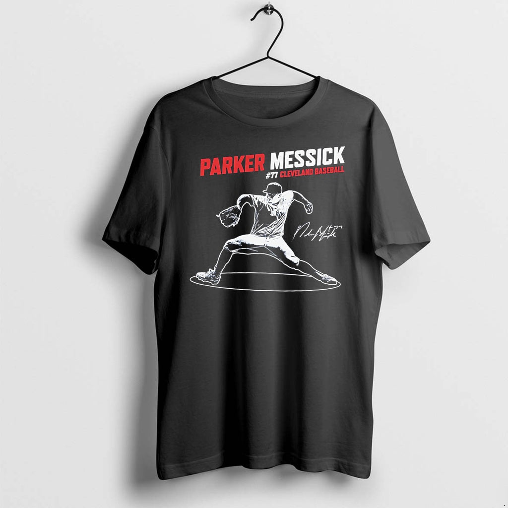 Original Parker Messick Cleveland Guardians Signature Vintage Tee Tshirts Jpg