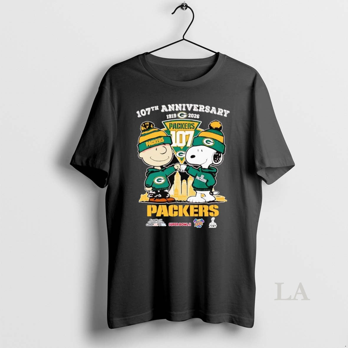 Original Peanuts 107th Anniversary 1919 2026 Green Bay Packers T-Shirts, Hoodie, Sweatshirt | PrintMintTees.com