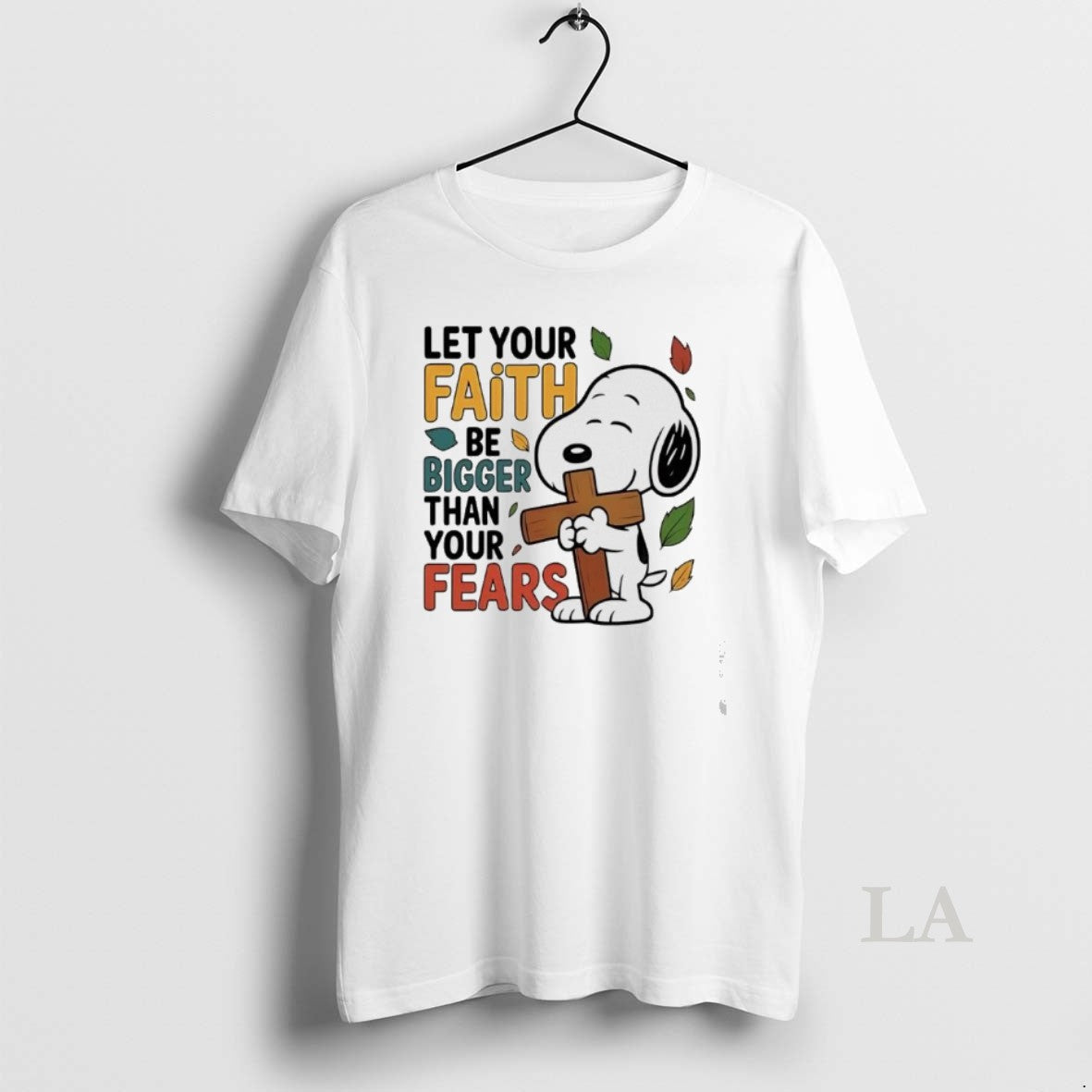 Original Peanuts Cross Let Your Faith Be Bigger Than Your Fears T-Shirts, Hoodie, Sweatshirt | PrintMintTees.com